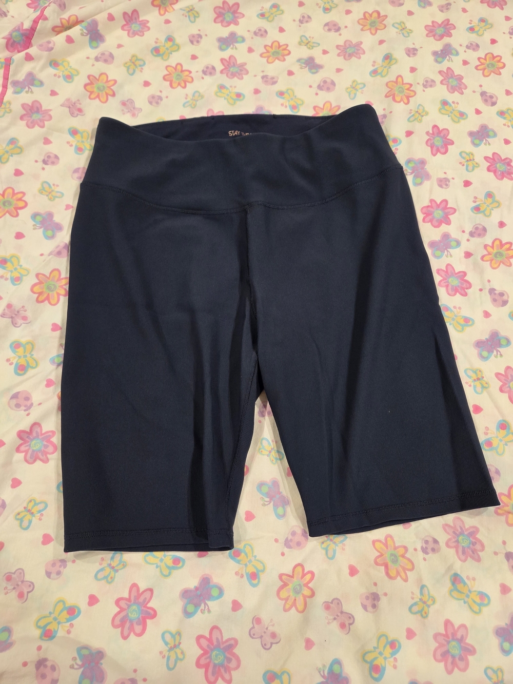Calia Women's Navy High-Waist Bike Shorts